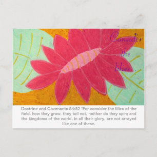 Overweeg het briefkaart van Lilies D&C