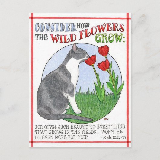 Overweeg het Inspirerend Briefkaart van de Bloemen (Voorkant)