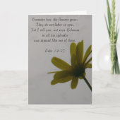 Overweeg hoe de wilde bloemen groeien kaart (Voorkant)