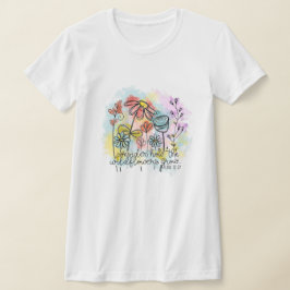 Overweeg hoe de wilde bloemen groeien t-shirt