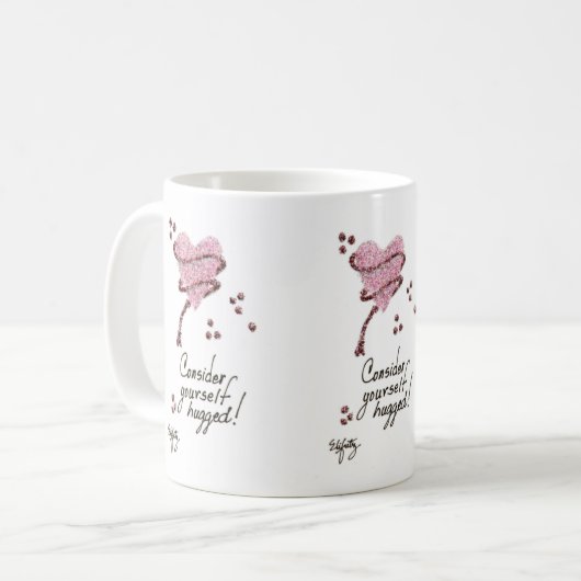 Overweeg je eigen opgehangen X 3 Koffiemok (Voorkant links)