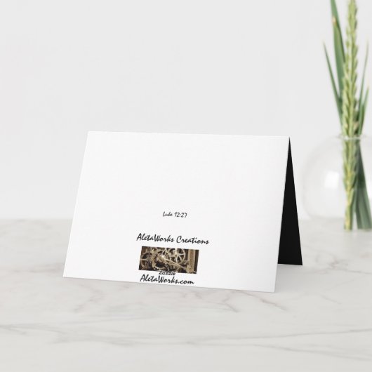 Overweeg Lillies Kaart (Achterkant)