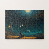 Overweegt een surrealistisch sterrenstelsel van po legpuzzel (Horizontaal)