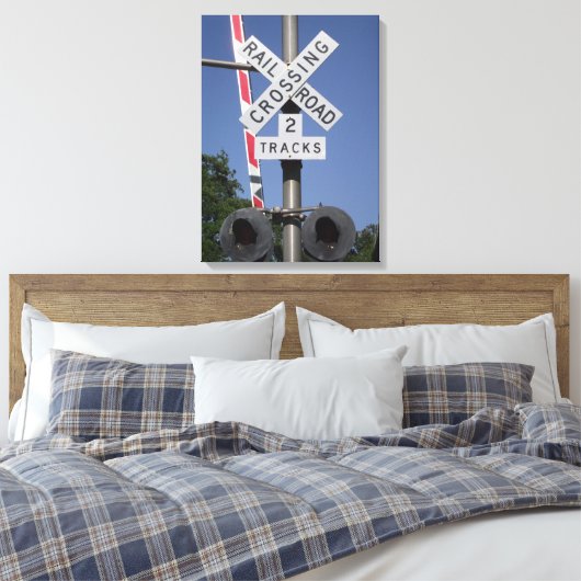 overweg canvas afdruk (Insitu (Slaapkamer))