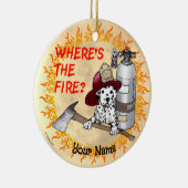 Overwegende dat de brandweerman keramisch ornament (Rechts)