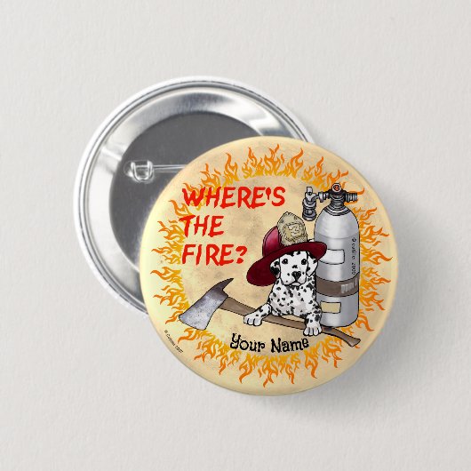 Overwegende dat de brandweerman ronde button 5,7 cm (Voorkant /achterkant)