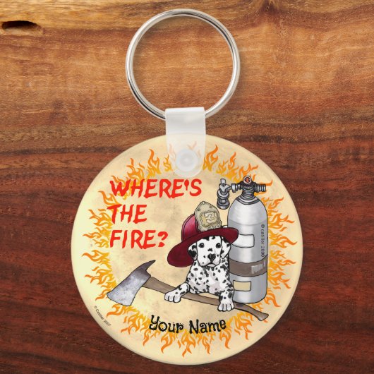 Overwegende dat de brandweerman sleutelhanger (Voorkant)