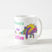 overwegende dat de Coffee Funny Stegosaurus Dinosa Koffiemok (Voorkant rechts)