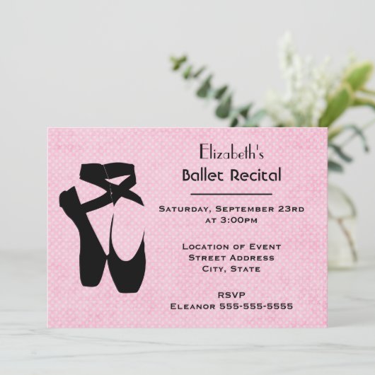 Overweging Ballet Dance Kaart (Staand voorkant)