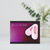 Overweging Ballet Dance Uitnodiging Briefkaart (Staand voorkant)
