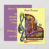 Overweging betreffende muziekinstrumenten of parti kaart (Voorkant / Achterkant)