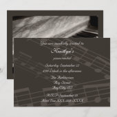  overweging over de muziek van Piano Kaart (Voorkant / Achterkant)