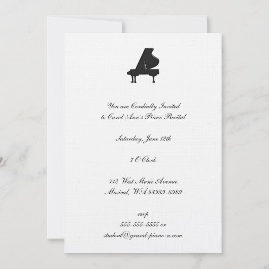 Overweging Piano Kaart (Voorkant)