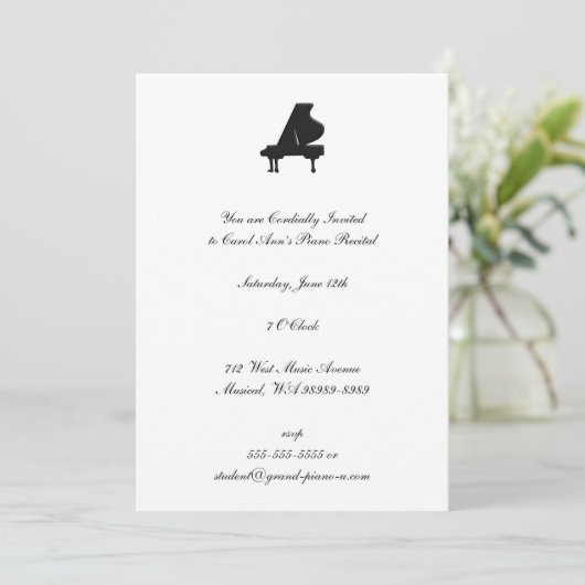 Overweging Piano Kaart (Staand voorkant)