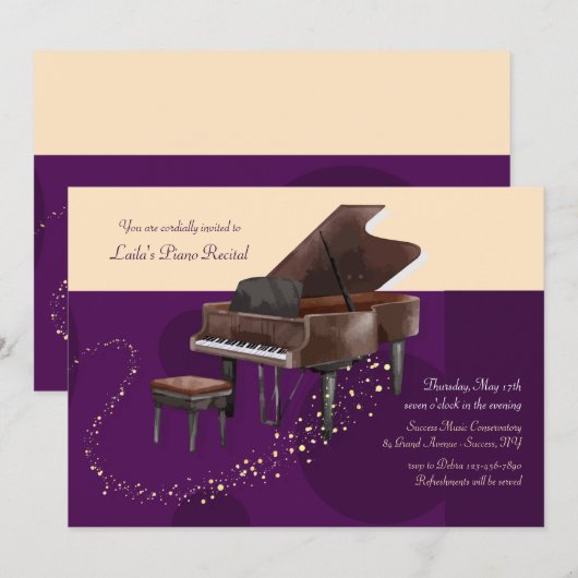 Overweging Piano Kaart (Voorkant / Achterkant)