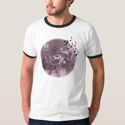 overweging tuba in de salon t-shirt (Voorkant)