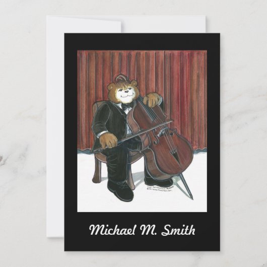 Overweging - uitnodiging - Cello (Voorkant)