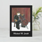 Overweging - uitnodiging - Cello (Staand voorkant)