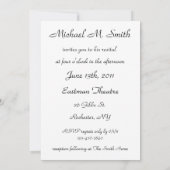 Overweging - uitnodiging - saxofone (Achterkant)