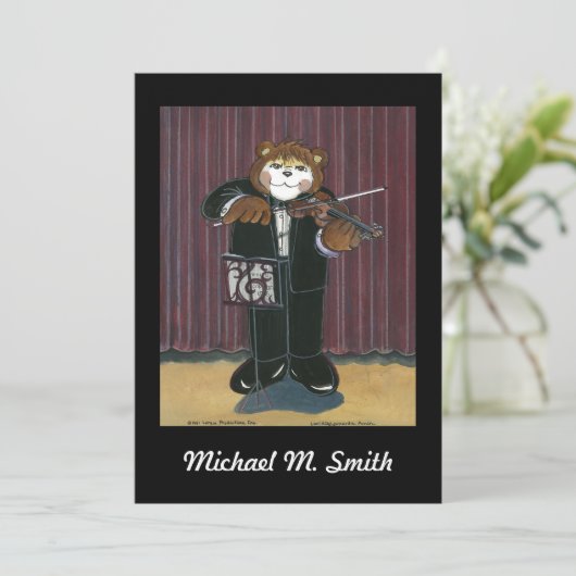 Overweging - Uitnodiging - Violin (Staand voorkant)