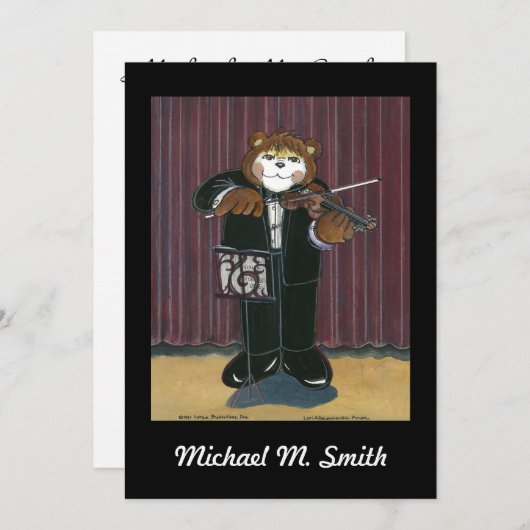 Overweging - Uitnodiging - Violin (Voorkant / Achterkant)