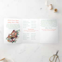 Overweging van Brown Baby Grand Piano Drieluik Programma