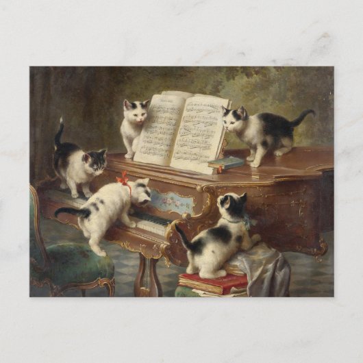 Overweging van de Kittens | Carl Reichert Briefkaart (Voorkant)