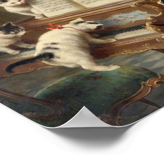 Overweging van de Kittens | Carl Reichert Poster (Hoek)