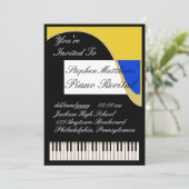 Overweging van Elegant Piano Kaart (Staand voorkant)