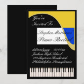 Overweging van Elegant Piano Kaart (Voorkant / Achterkant)