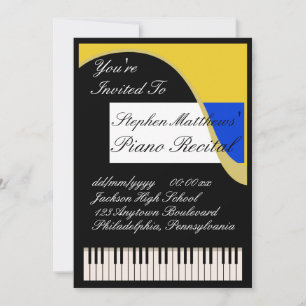 Overweging van Elegant Piano Kaart