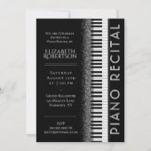 Overweging zwart-wit van Piano Kaart (Voorkant)