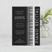 Overweging zwart-wit van Piano Kaart (Staand voorkant)