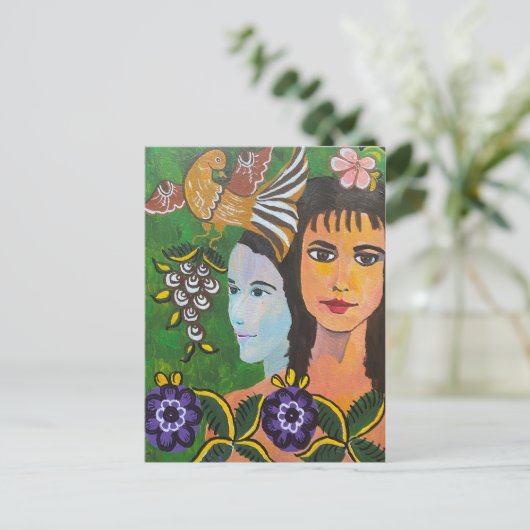 Overwegingen van het verleden briefkaart (Staand voorkant)