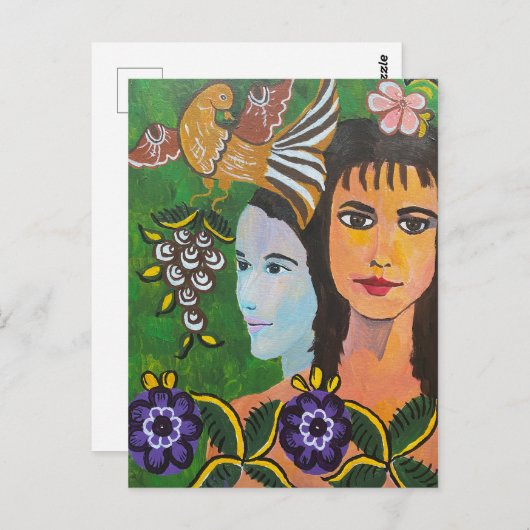 Overwegingen van het verleden briefkaart (Voorkant / Achterkant)