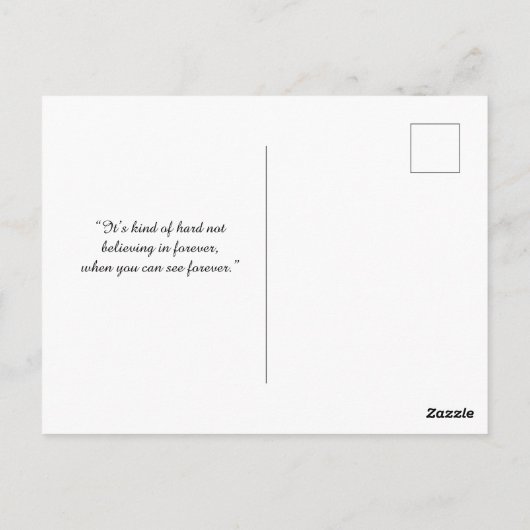 Overwegingen van het verleden briefkaart (Achterkant)