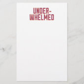 Overweldigd Briefpapier (Voorkant)
