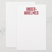 Overweldigd Briefpapier (Voorkant / Achterkant)