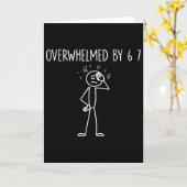 Overweldigd Door 6 7 Meme 67 Zes Zeven 6 7 Kaart (Gele Bloem)