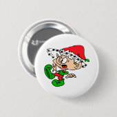 Overweldigd Elf Ronde Button 5,7 Cm (Voorkant /achterkant)
