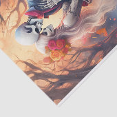 Overweldigd in eeuwige liefde, vuurgotische gelief tissuepapier (Detail)