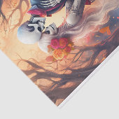 Overweldigd in eeuwige liefde, vuurgotische gelief tissuepapier (Detail)