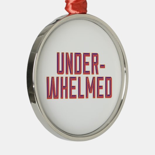 Overweldigd Metalen Ornament (Rechts)