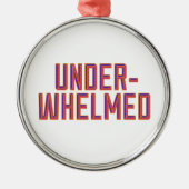 Overweldigd Metalen Ornament (Voorkant)