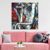Overweldigd (PRIMO) Aangepast ontwerp Canvas Afdruk (Insitu (Woonkamer))