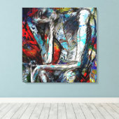 Overweldigd (PRIMO) Aangepast ontwerp Canvas Afdruk (Insitu (Houten vloer))