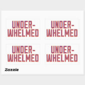 Overweldigd Rechthoekige Sticker (Vel)