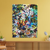 Overweldigend deel 2 - Abstracte kunst Canvas Afdruk (Insitu (Woonkamer))