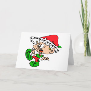 Overweldigend kerstfeest met Feestdagen van Elf Xm Kaart