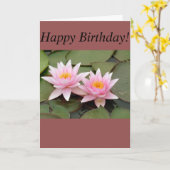 Overweldigend Wenskaart Waterlily Kaart (Gele Bloem)